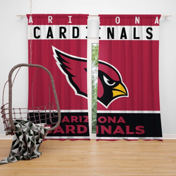 NFL Arizona Cardinals Bedroom Curtain