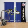 NFL Baltimore Ravens Bedroom Curtain