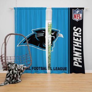 NFL Carolina Panthers Bedroom Curtain