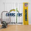 NFL Los Angeles Chargers Bedroom Curtain