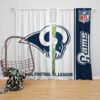 NFL Los Angeles Rams Bedroom Curtain
