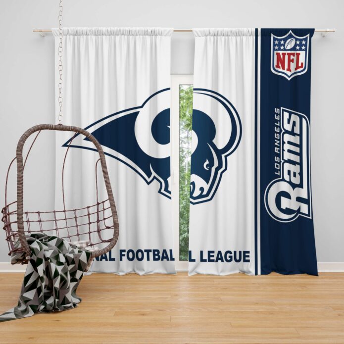 NFL Los Angeles Rams Bedroom Curtain