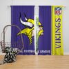 NFL Minnesota Vikings Bedroom Curtain