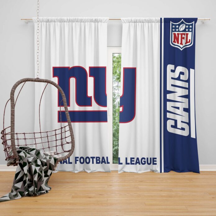 NFL New York Giants Bedroom Curtain