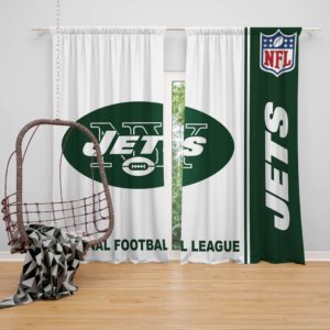 NFL New York Jets Bedroom Curtain