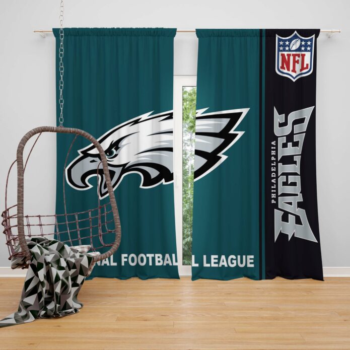 NFL Philadelphia Eagles Bedroom Curtain
