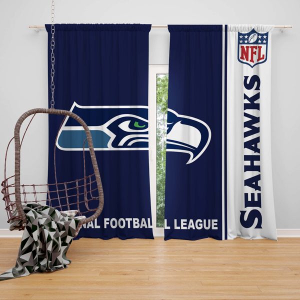 NFL Seattle Seahawks Bedroom Curtain