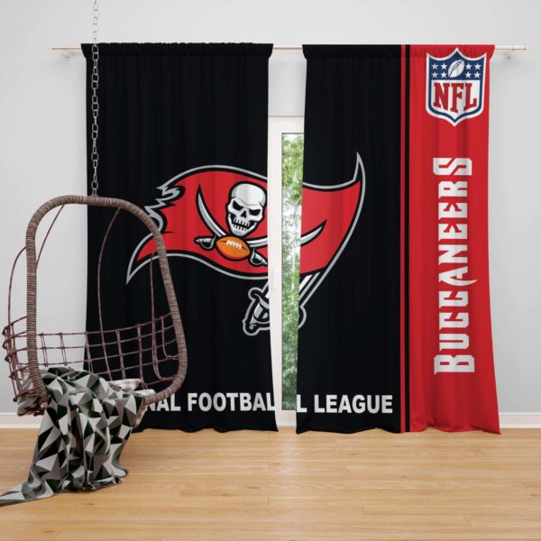 NFL Tampa Bay Buccaneers Bedroom Curtain