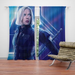 Natasha Romanoff Black Widow Marvel Avenger Curtain