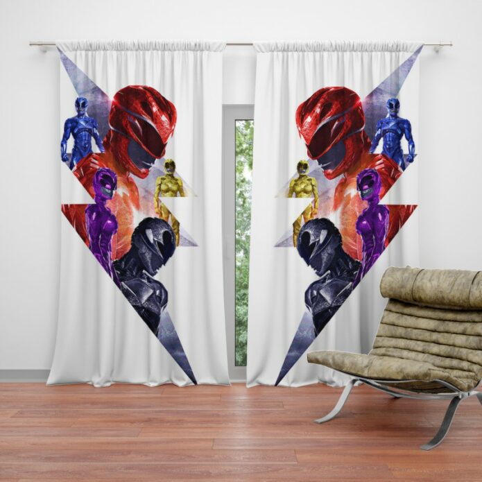 Power Rangers 5 Movie Themed Curtain