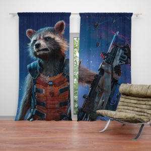Rocket Raccoon Guardians of the Galaxy Curtain
