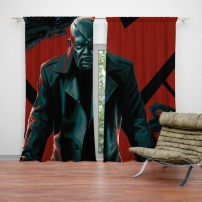 Samuel L Jackson Nick Fury Marvel Comics Curtain