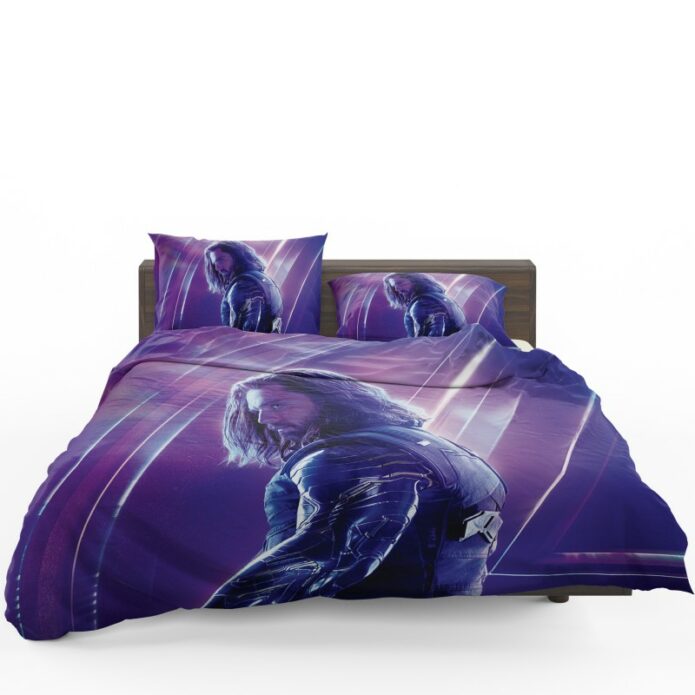 Sebastian Stan Bucky Barnes White Marvel Avenger Bedding Set