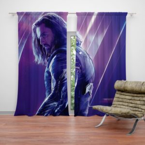Sebastian Stan Bucky Barnes White Marvel Avenger Curtain