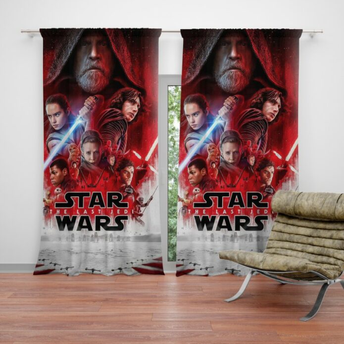 Star Wars The Last Jedi Movie Themed Teen Curtain