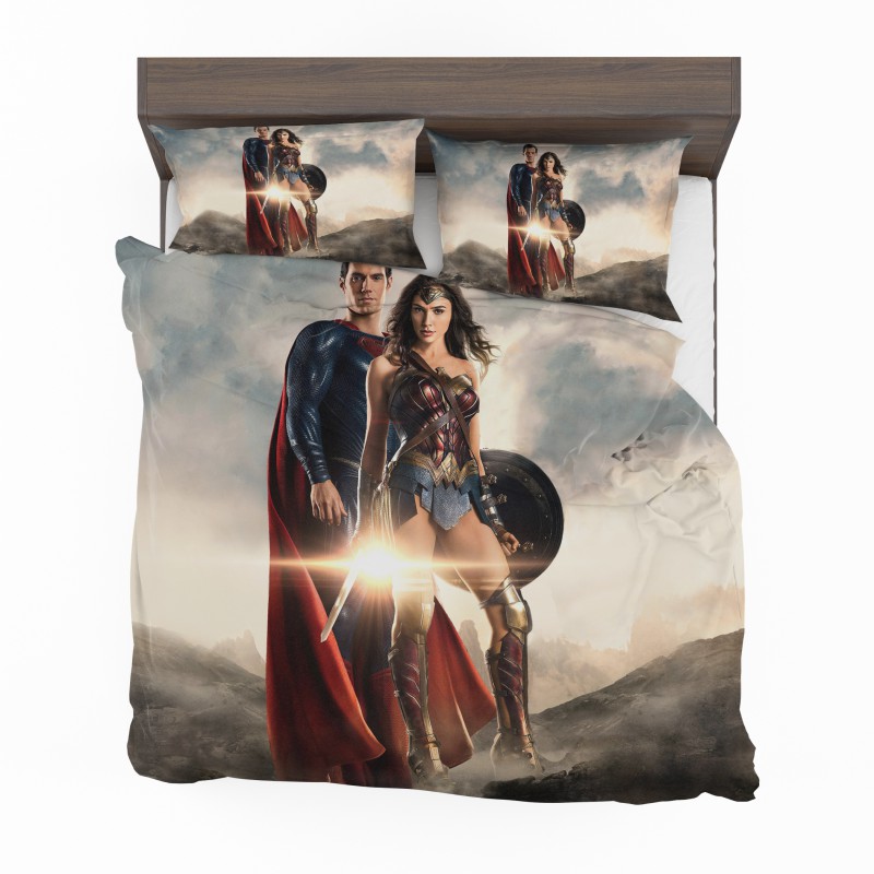 Superman And Wonder Woman Bedding Set, Wonder Woman Queen Size Bedding