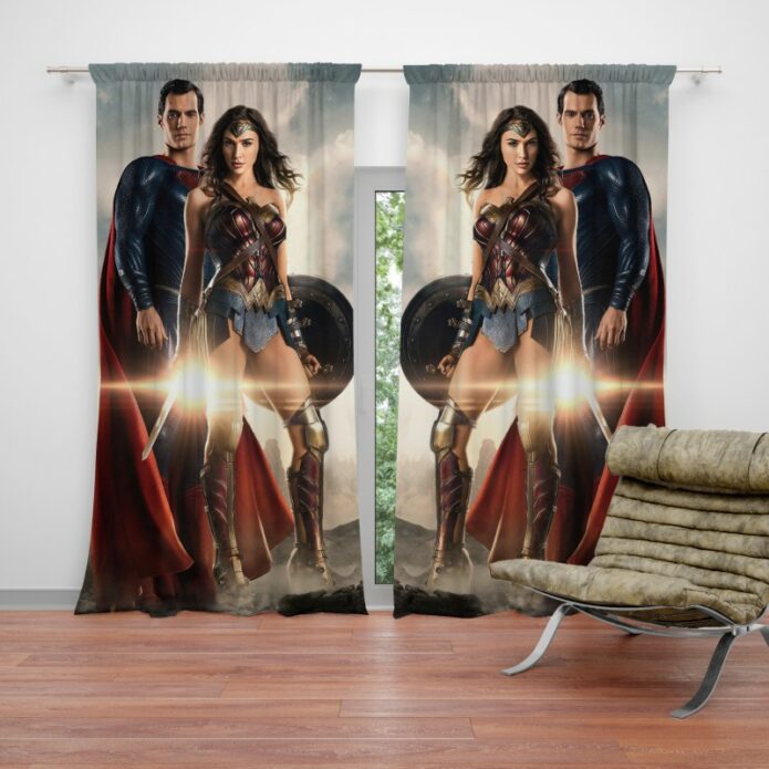 Superman And Wonder Woman Curtain