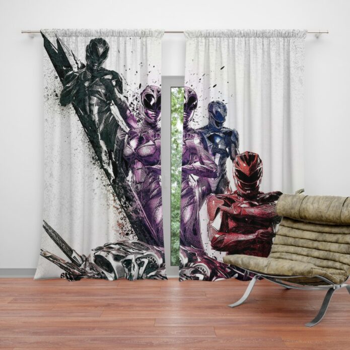 Teen Power Rangers 5 Movie Themed Curtain