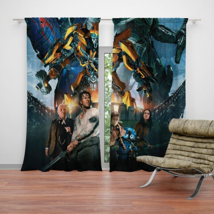 Transformers the Last Knight Bumblebee Mark Wahlberg Curtain