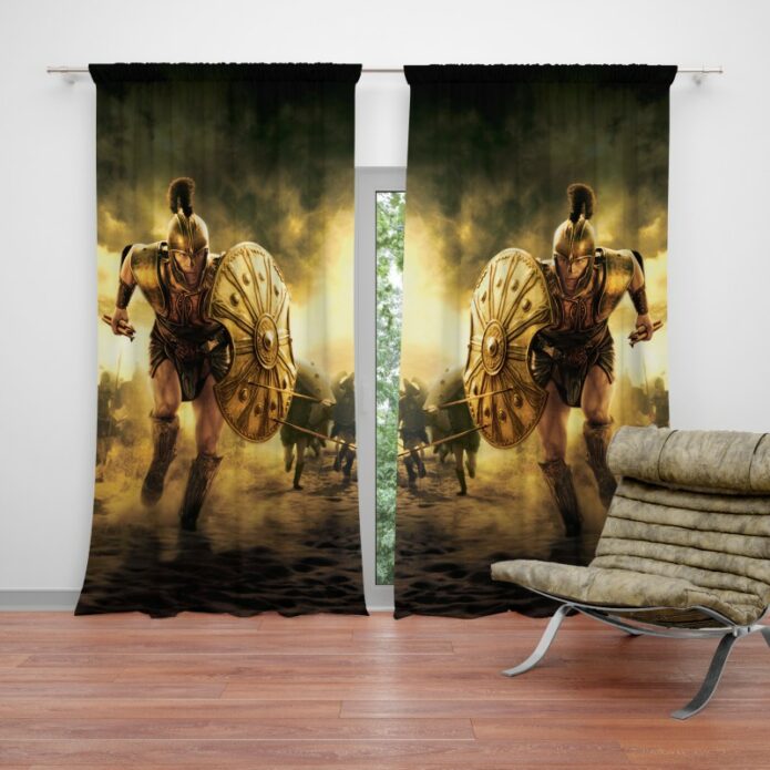 Troy Achilles Brad Pitt Adventure Curtain