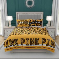 Victoria's Secret Pink Leopard Pattern Print Bedding Set