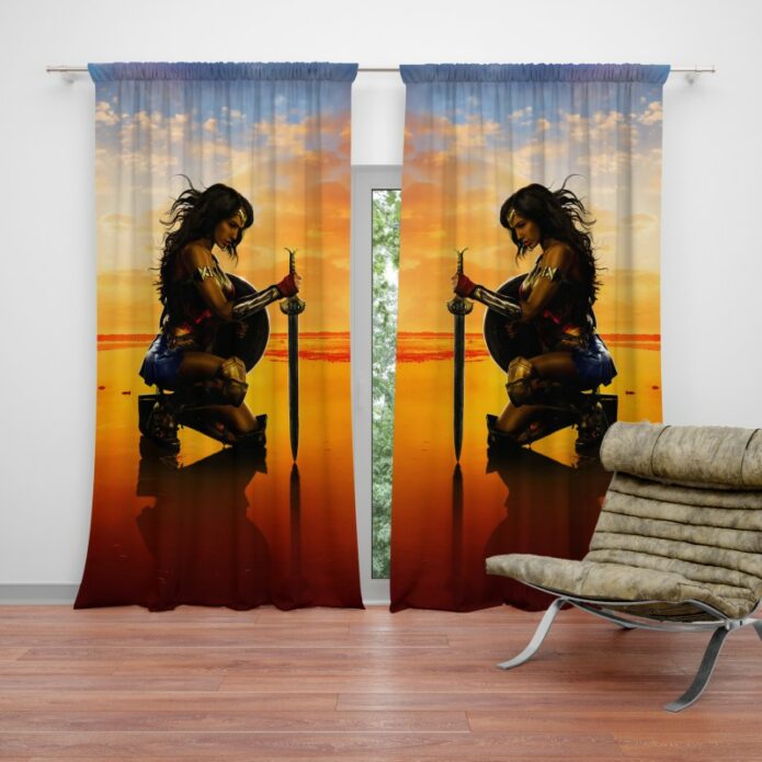 Wonder Women Gal Gadot Curtain