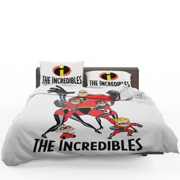 the incredibles Movie themed bedding set 3