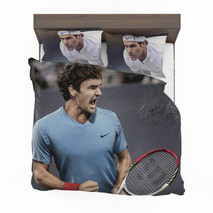 Roger Federer Wimbledon Tennis Bedding Set2
