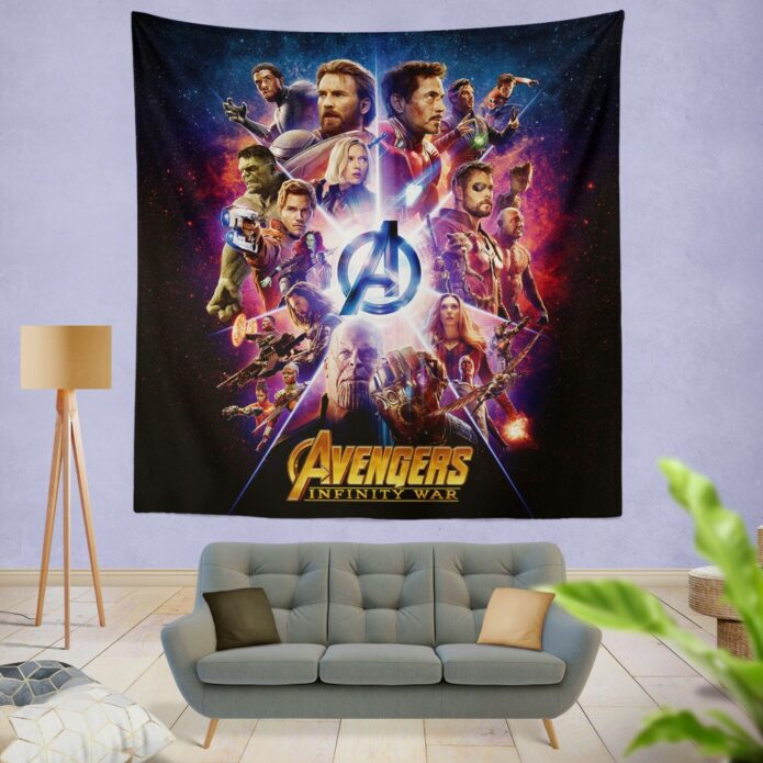 Avengers Infinity War Marvel Comic Movie Wall Hanging Tapestry