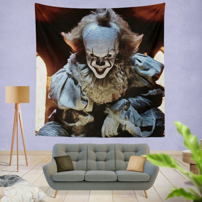 Bill Skarsgard Pennywise Clown It Wall Hanging Tapestry