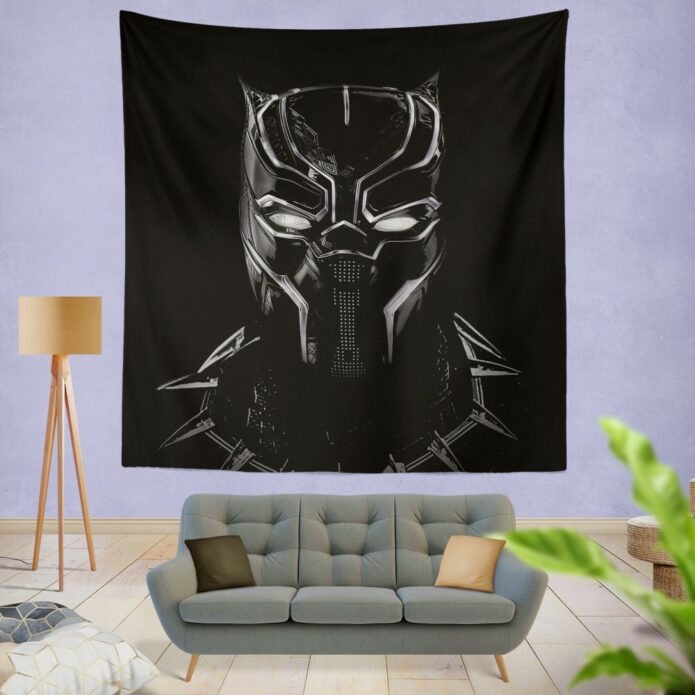 Black Panther Artwork Movie Wall Hanging Tapestry