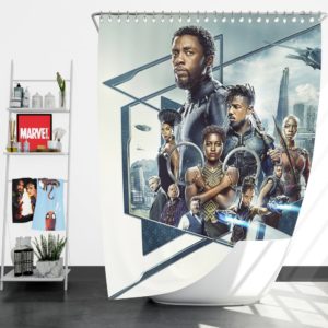 Black Panther Bedroom Shower Curtain