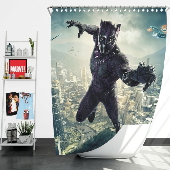 Black Panther Kids Teen Shower Curtain