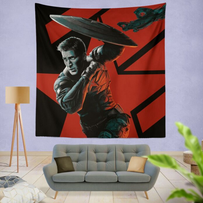 Captain America Chris Evans Marvel Comics Wall Hanging Tapestry