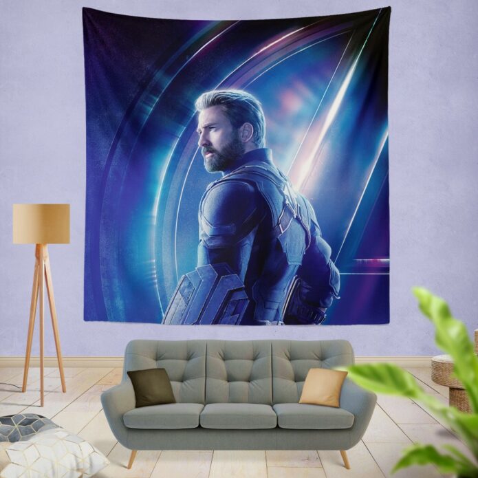 Chris Evans Steve Rogers Captain America Wall Hanging Tapestry