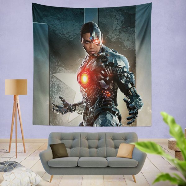 Cyborg Justice League Wall Hanging Tapestry