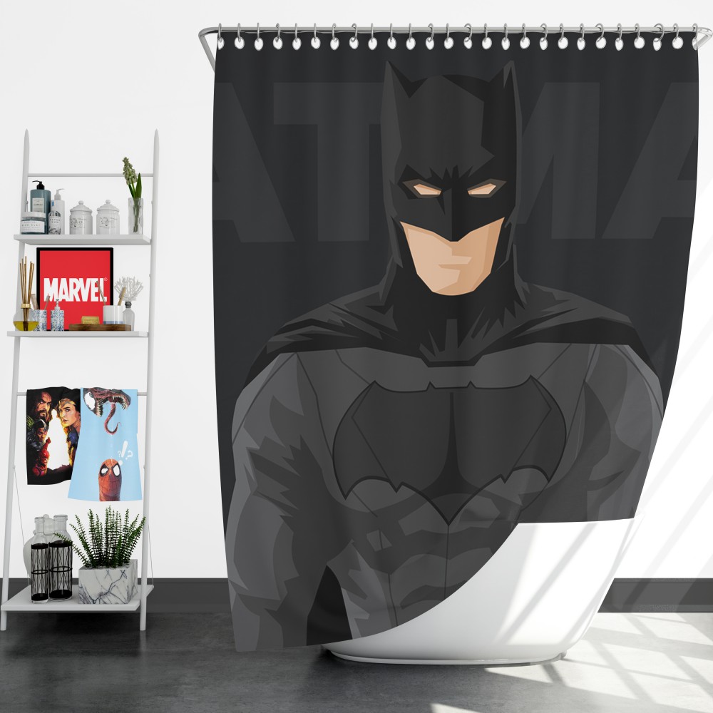 DC Comics Justice League Batman Movie Shower Curtain EBeddingSets
