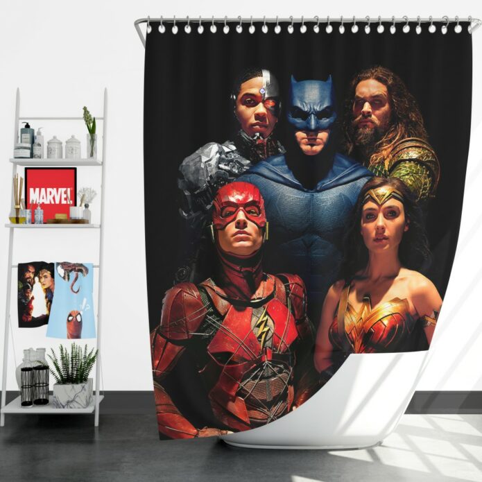 DC Comics Justice League Movie Shower Curtain