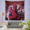 Deadpool and Harley Quinn Artwork Wall Hanging Tapestry