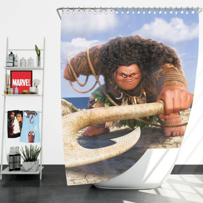 Demigod Maui Moana Disney Movie Shower Curtain