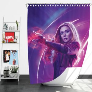 Elizabeth Olsen Wanda Maximoff Avengers Shower Curtain