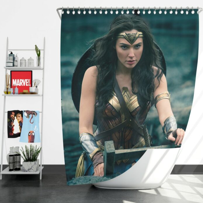 Gal Gadot Wonder Woman Shower Curtain