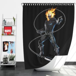 Ghost Rider Comics Shower Curtain