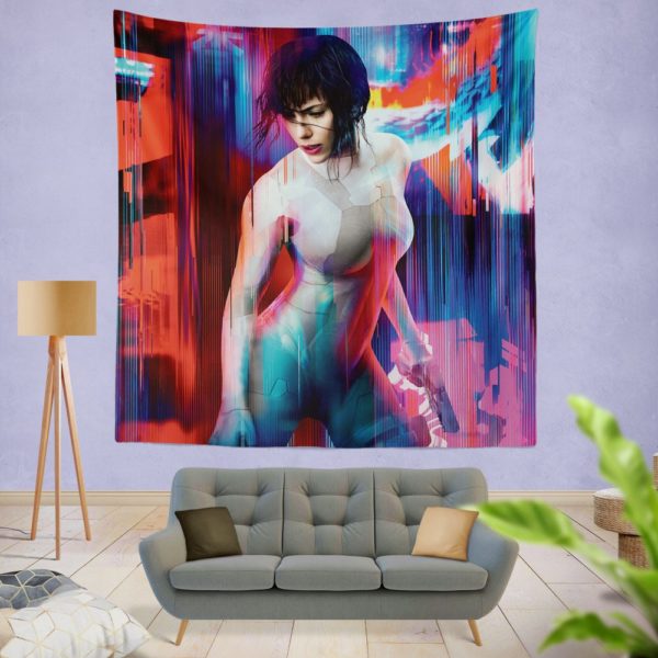 Ghost in the Shell Scarlett Johansson Wall Hanging Tapestry