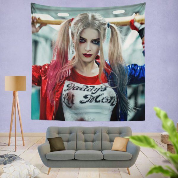 Harley Quinn Cosplay Suicide Squad Wall Hanging Tapestry