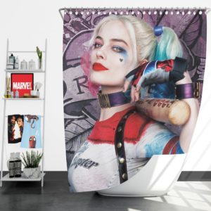 Harley Quinn Suicide Squad Margot Robbie Shower Curtain
