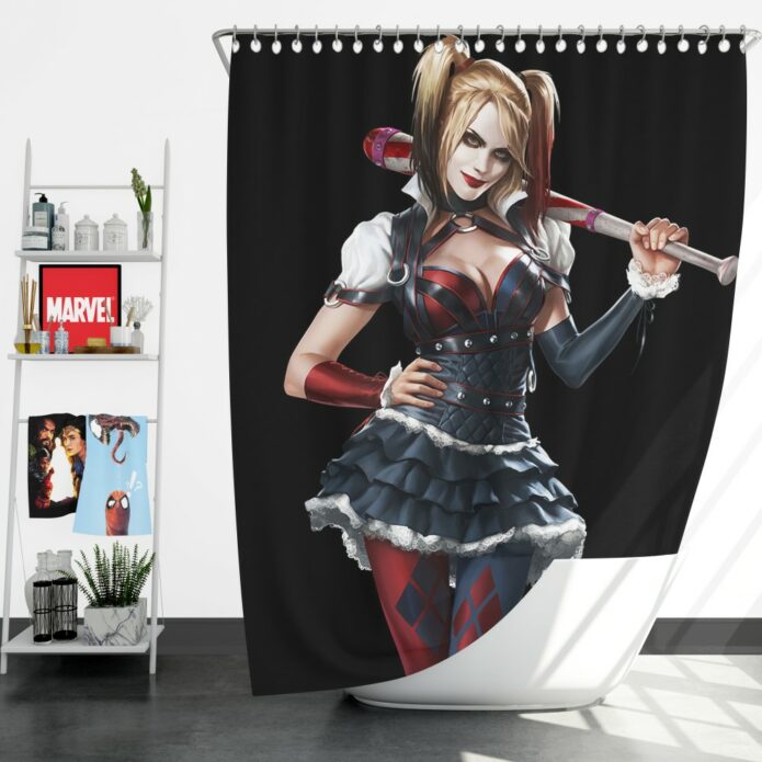 Harley Quinn Supervillain Suicide Squad Shower Curtain