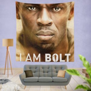 I am Bolt Movie Usain Bolt Wall Hanging Tapestry