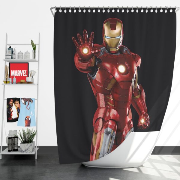 Iron Man Marvel Comics Superheroes Shower Curtain