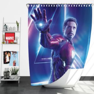 Iron Man Robert Downey Jr Tony Stark Shower Curtain